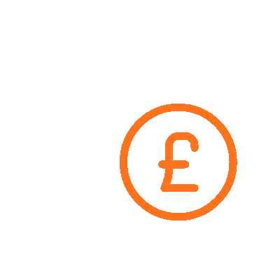 an animated stack of coins, the one that isn't part of the stack has the '£' symbol on it and it rolls when animated. For the stack, all of the coin bounce except the bottom one which stays perfectly still.